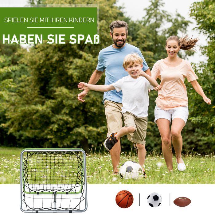 Produktbild Swisshandel24 Fussball Rebounder Kickback Tor Rückprallwand Netz für Baseball Basketball beidseitiger Rückprall Ve
