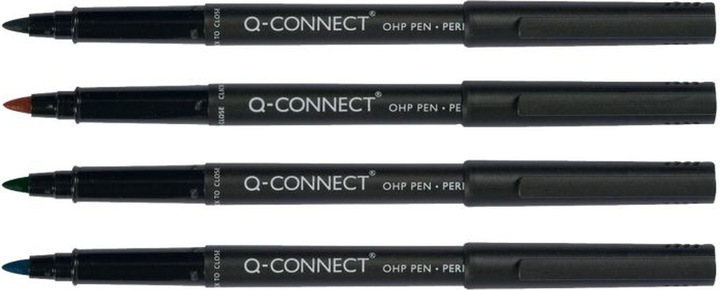 Produktbild Q-Connect OHP Marker permanent (Mehrfarbig, 4 x)