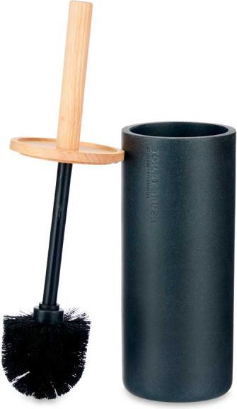 Immagine prodotto Berilo portascopino in resina alta con coperchio in bambù