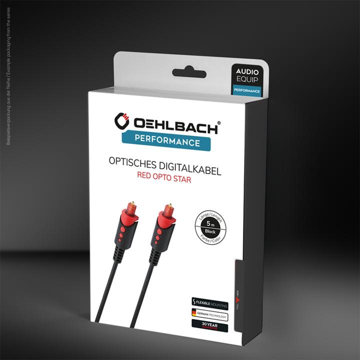 Actual product image Oehlbach Red Opto Star (1 m, Toslink cable)