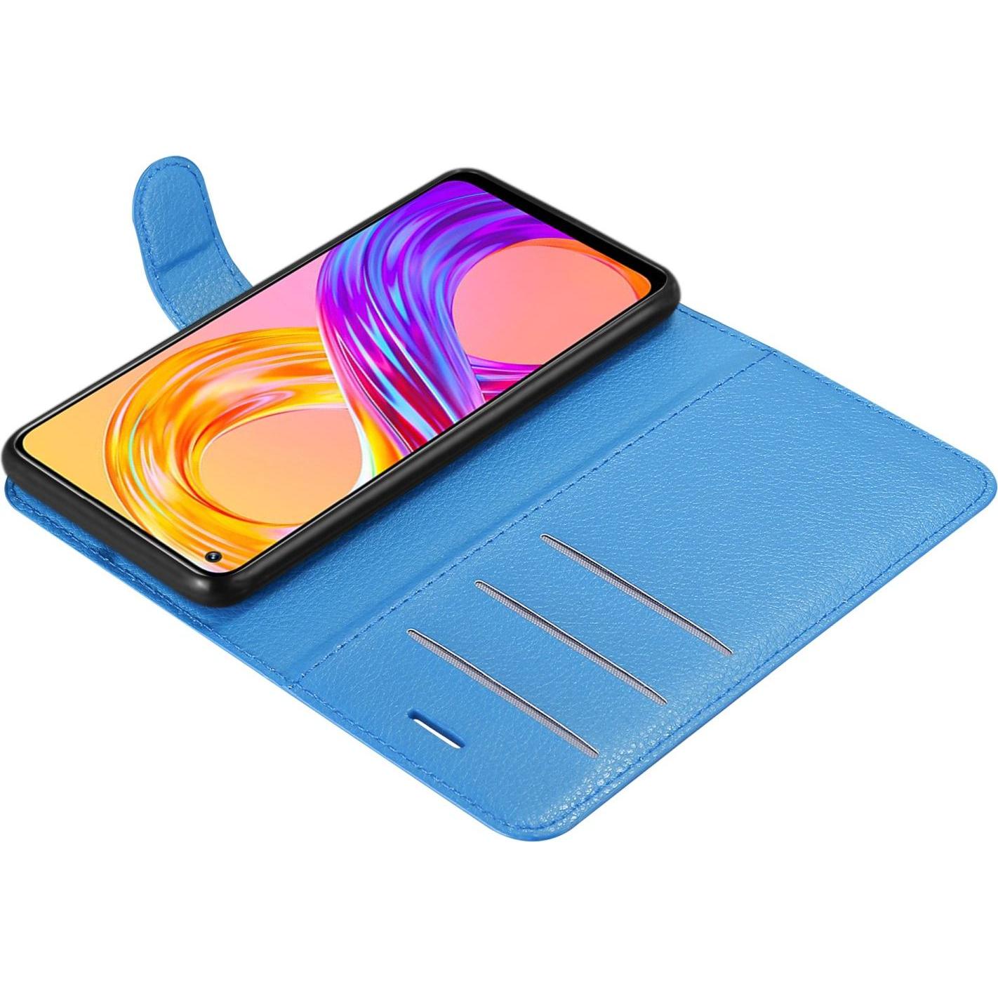 Thumbnail - Cadorabo Book Stand Hülle für Realme 8 4G / 8 PRO (Realme 8 Pro, realme 8), Smartphone Hülle, Blau