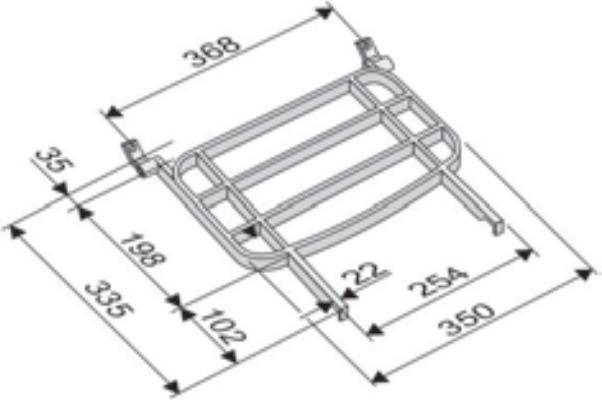 Image du produit Diaqua Grille rabattable pour évier