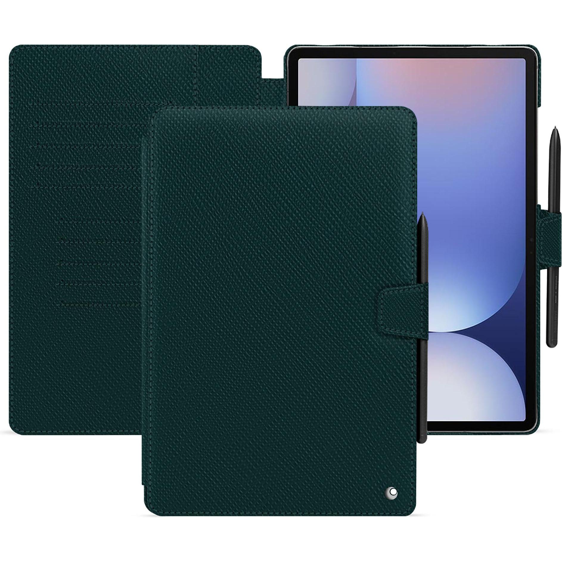 Noreve Lederschutzhülle für Samsung Galaxy Tab S10+ (Galaxy Tab S10+), Tablet Hülle, Grün