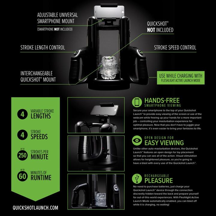 Actual product image Fleshlight Quickshot Launch Automatic
