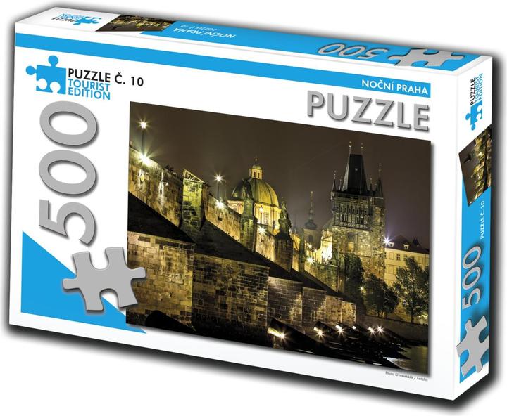 Produktbild Tourist Edition Puzzle Nacht Prag 500 Teile (Nr.10) (500 Teile)
