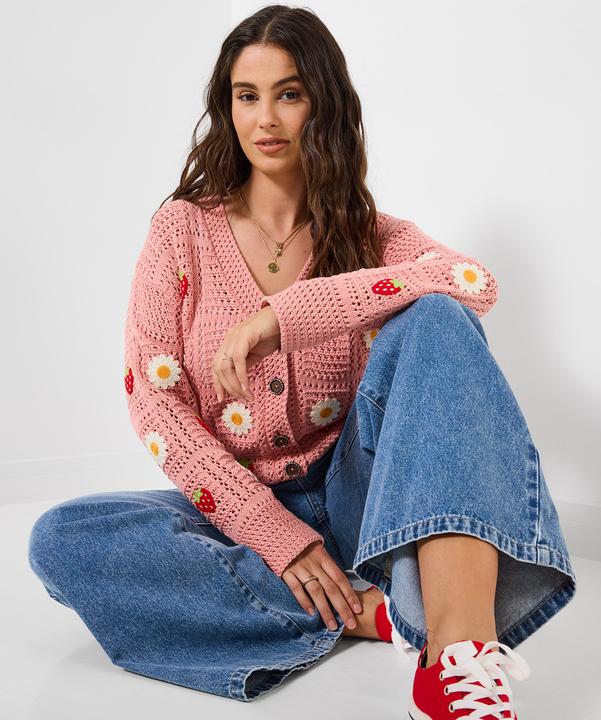 Produktbild Joe Browns Strawberry And Daisy Embroidered Cardigan (48)
