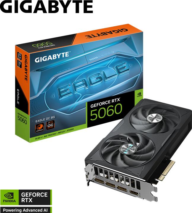 Actual product image Gigabyte GeForce RTX 5060 EAGLE OC (8 GB)