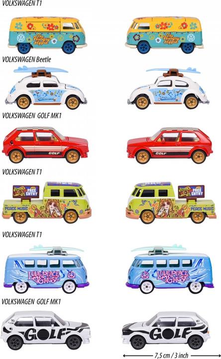 Produktbild Majorette VW The Originals Deluxe Cars