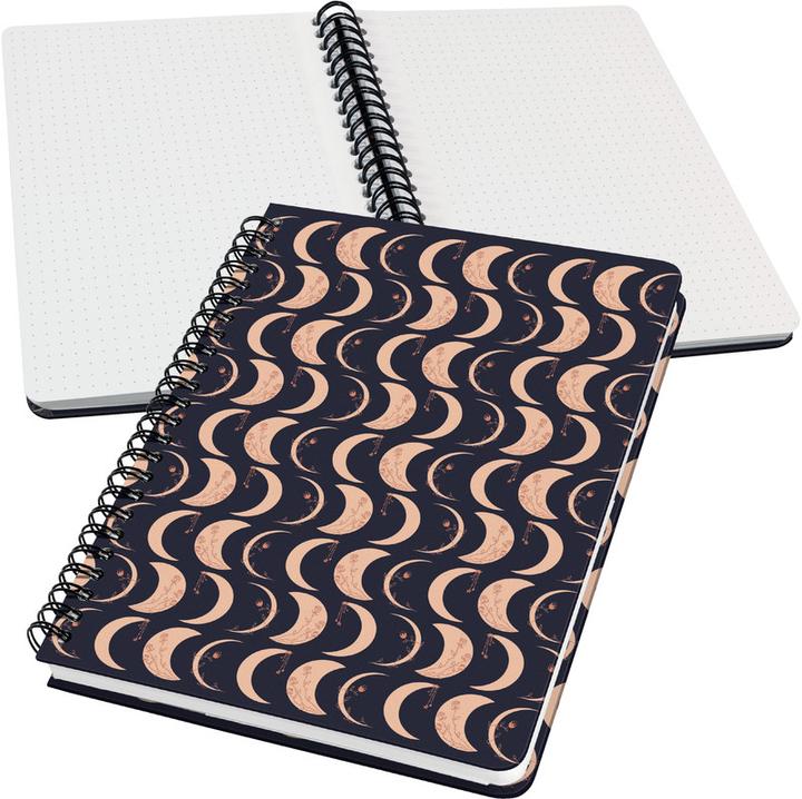Actual product image Sigel Spiral Notebook A5 60BL Moonlight Melody (162 x 215 mm, Dotted, Hardcover)