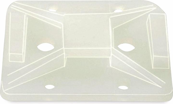 Actual product image HellermannTyton Self Adhesive Cable Tie Base, 8mm (Fixing loops, 32 mm, 100 pcs.)