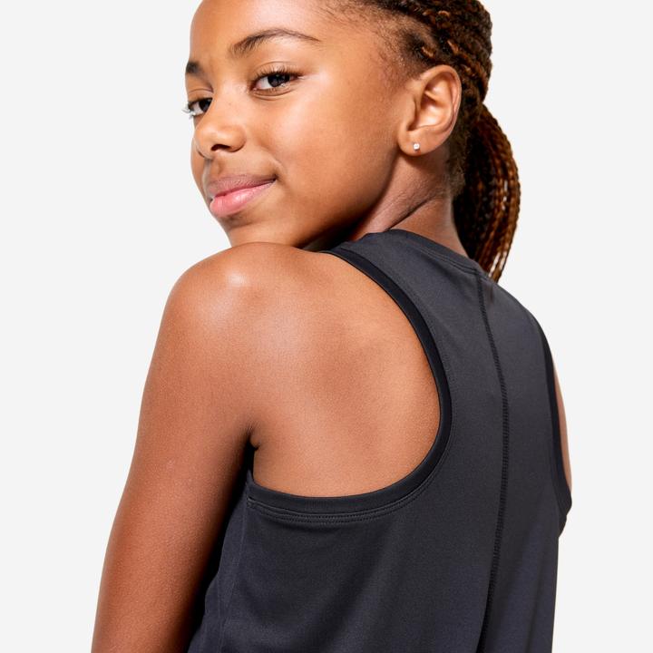 Actual product image Decathlon Top Mädchen Multisport atmungsaktiv - schwarz