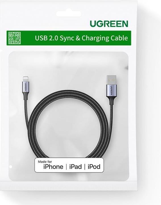 Produktbild Ugreen USB A – Lightning (2 m, USB 2.0)