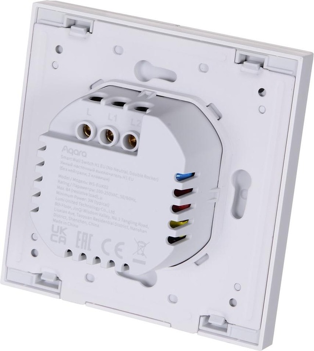 Produktbild Aqara Smart Wall Switch H1 Weiss No Neutral, Double Rocker (Zigbee)