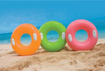 Actual product image Intex High Gloss Tubes Swimming Ring 76 cm (59258)