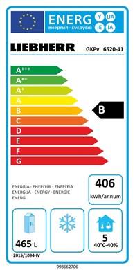 Energie-Label Liebherr GKPv 6520 (465 l)