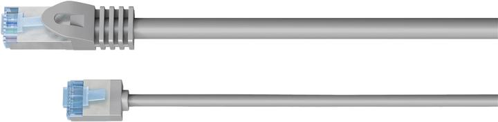 Actual product image Goobay Ultra-flexible CAT 6A patch cable, slim, U/FTP, grey (U/FTP, CAT6a, 10 m)