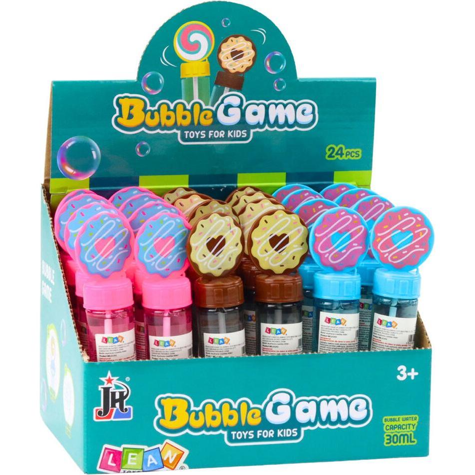 Lean Toys Lean Seifenblasen-Donut 3-Loch Bubble Mix Farben 30Ml