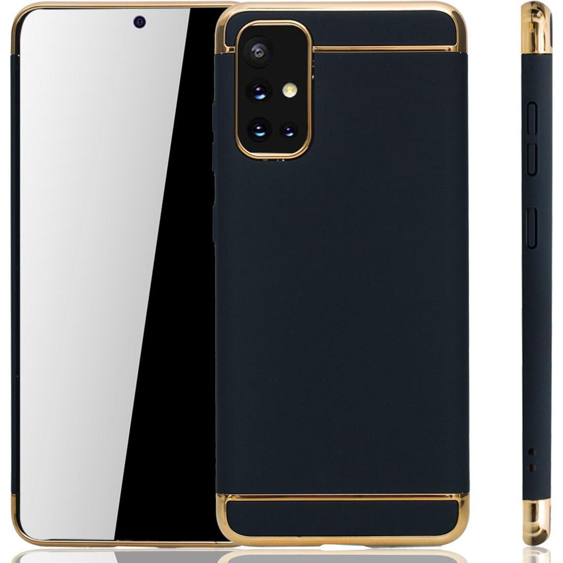 König Design Handyhülle für Samsung Galaxy A71 Schutzcase Backcover Bumper Etuis Case Schwarz (Samsung Galaxy A71), Smar...