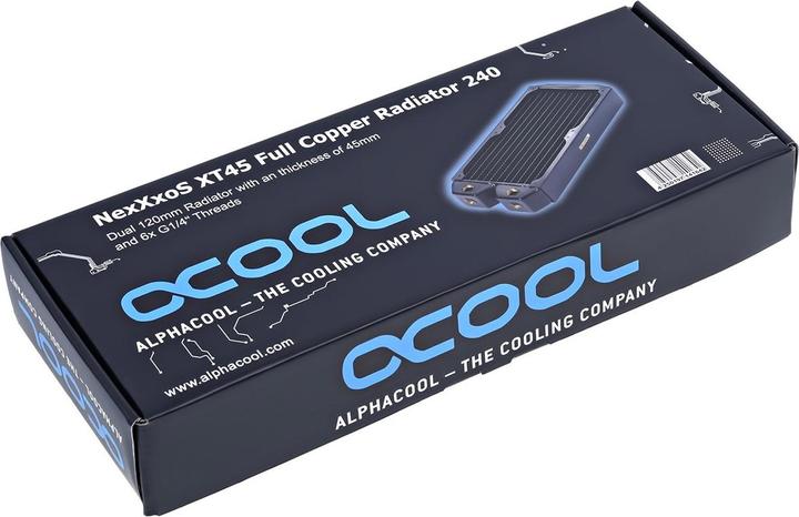 Actual product image Alphacool NexXxoS XT45 Full Copper 240mm (120 mm)