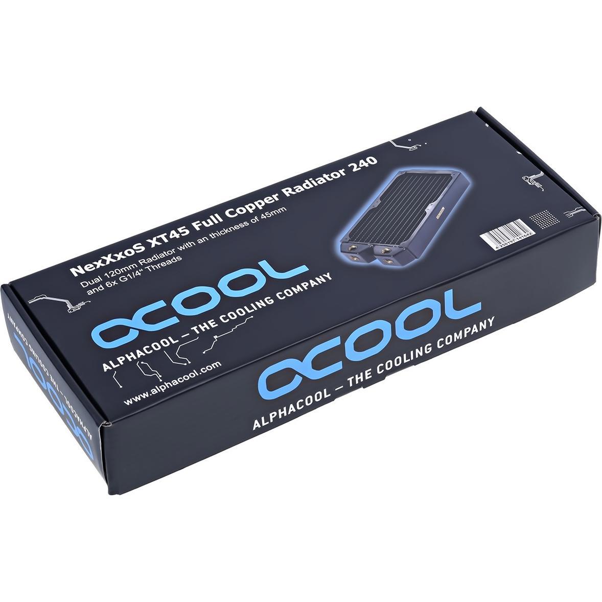 Thumbnail - Alphacool NexXxoS XT45 Full Copper 240mm (120 mm), Wasserkühlung Radiator, Schwarz