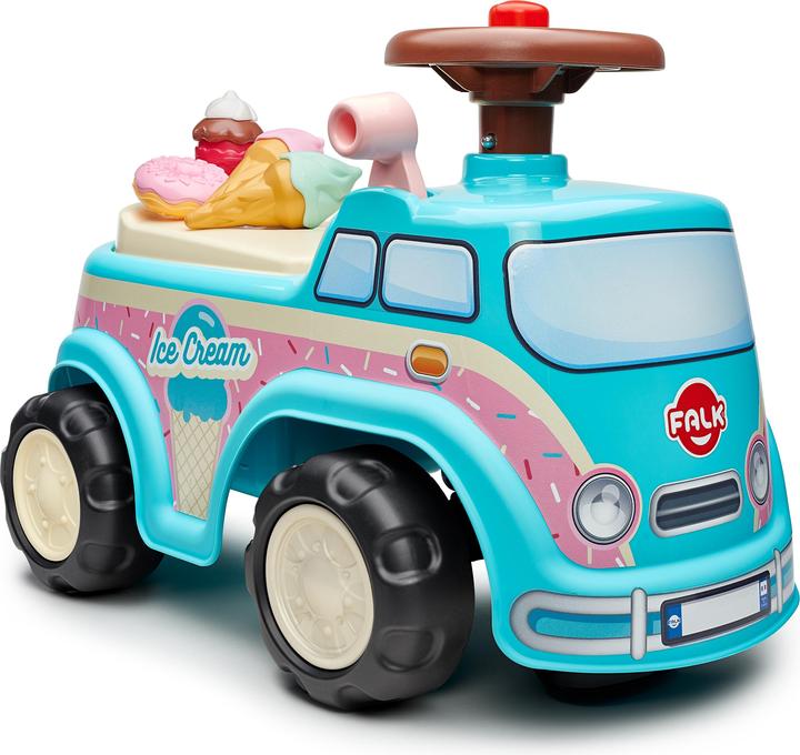 Produktbild Falk Loopauto Ijscoman Loopwagen Mini Van met accessoires 1-3 jaar (2009947)
