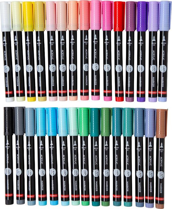 Produktbild I Am Creative Wasserfeste Acryl Permanent Brush Marker (30x)