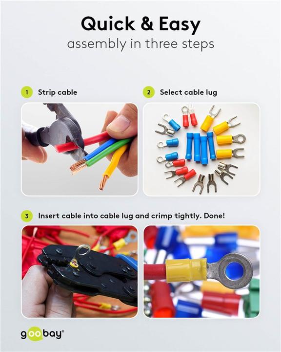 Actual product image Goobay Flat plug sleeve, red