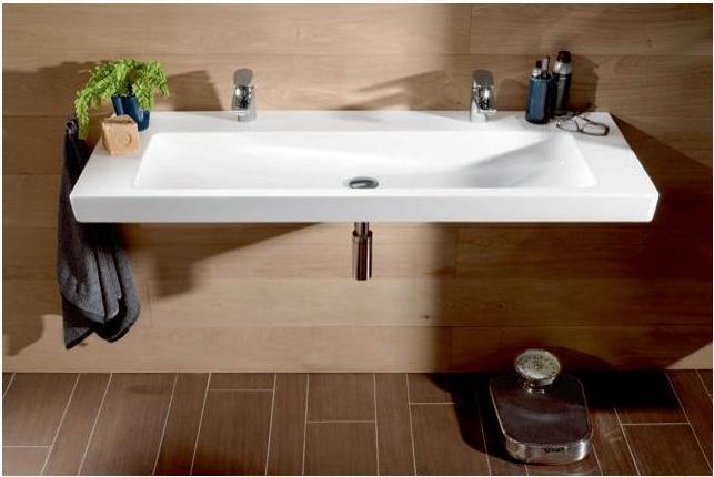 Produktbild Villeroy & Boch Doppelwaschtisch Subway 2.0 130 cm wei mit Beschichtung 7176D2R1 (470 mm, 1300 mm)