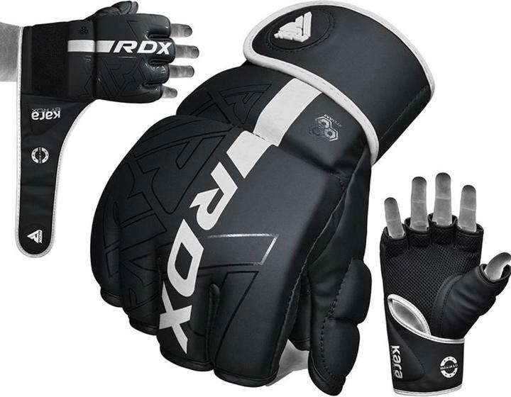 Actual product image Rdx Grappling Gloves F6 Matte White-S (S)
