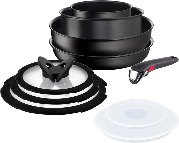 Immagine prodotto Lagostina Set pentole antiaderente versatile con manico removibile per tutte le fonti di calore (Casseruola con manico, Padella per friggere, Alluminio)