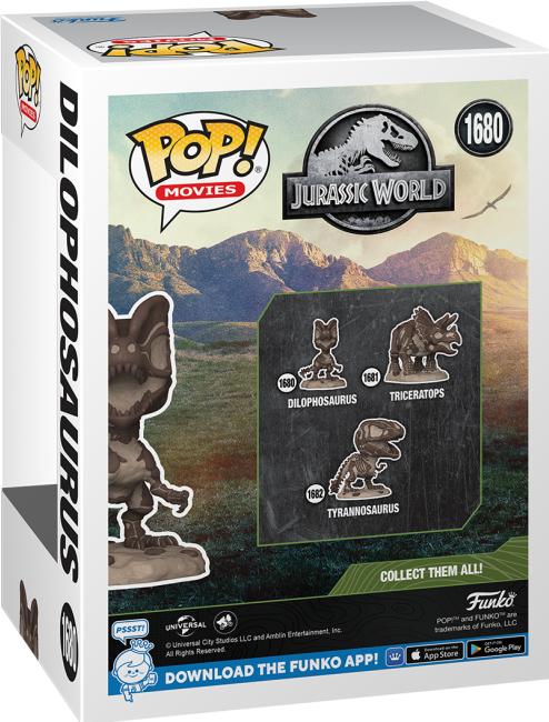 Produktbild Funko Jurassic Park Fossil POP! Movies Vinyl Figur Dilophosaurus 9 cm