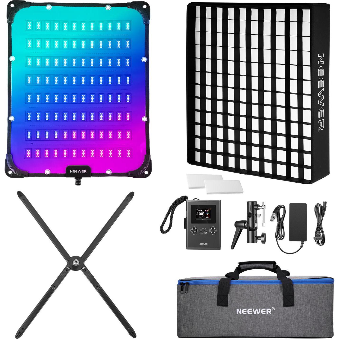 Neewer FL100C 100W RGB Flexible LED Lighting Panel, Luce continua