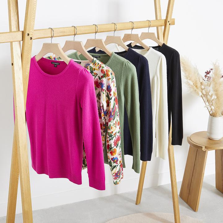 Produktbild Anne Weyburn Pullover mit rundem Ausschnitt (40)