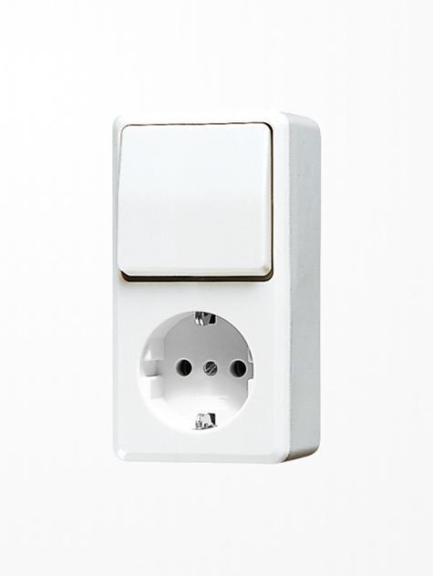 Actual product image JUNG 676AWW Electric switch Rocker switch White
