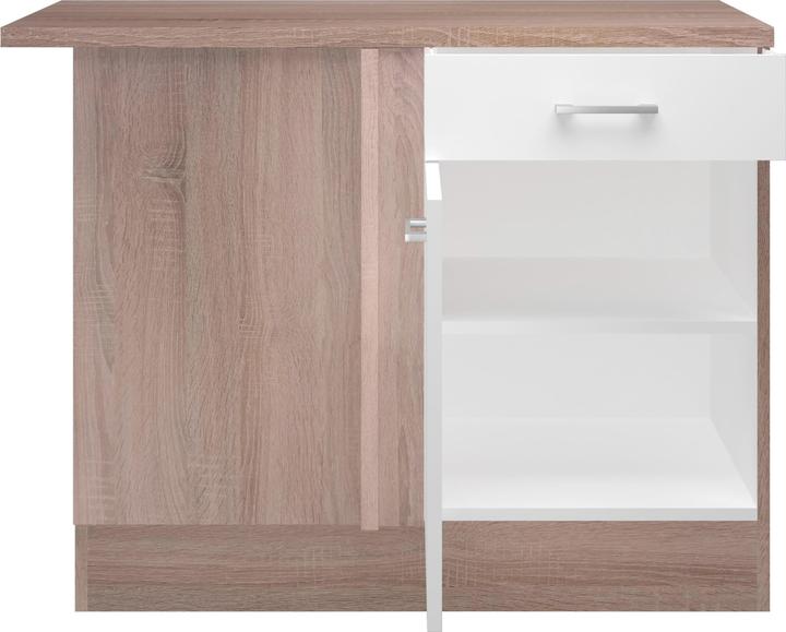 Produktbild Flex Well Eckunterschrank Flex WellMurano/Samoa Breite 110 cm wei (110 x 85 x 60 cm)