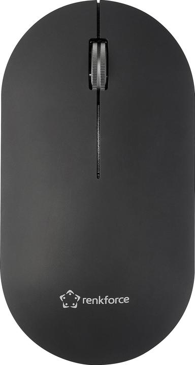 Actual product image Renkforce RF-WM-200-1 Maus Kabellos, Bluetooth® Optisch Schwarz 3 Tasten 4000 (Wireless)