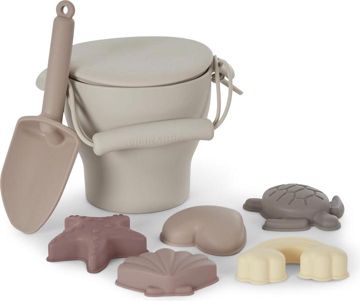 Filibabba Set da spiaggia in silicone - Rosa