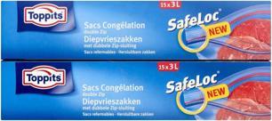 Immagine prodotto Toppits Safeloc Sacchetto per congelatore con chiusura a zip da 3 litri 15 (15 x)