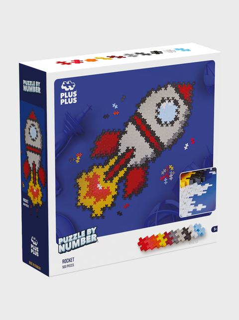 Productafbeelding Plus-Plus 500 creatieve bouwstenen raketpuzzel (500 onderdelen)