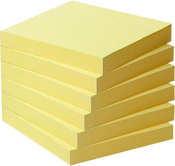 Produktbild Post-it Recycling Notes Haftnotizen Standard 6541B gelb 6 Blöcke (76 x 76 mm)