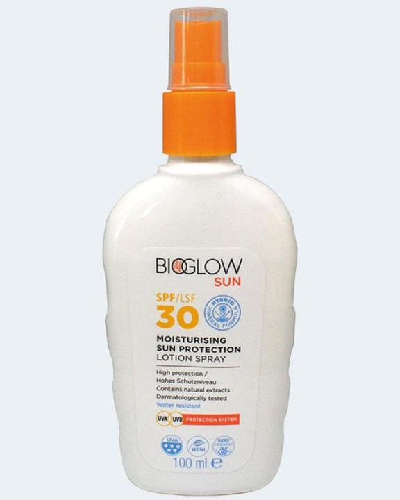 Immagine prodotto BioGlow Spray solare SPF30 100ml impermeabile (Spray solare, SPF 30, 100 ml, 107 g)