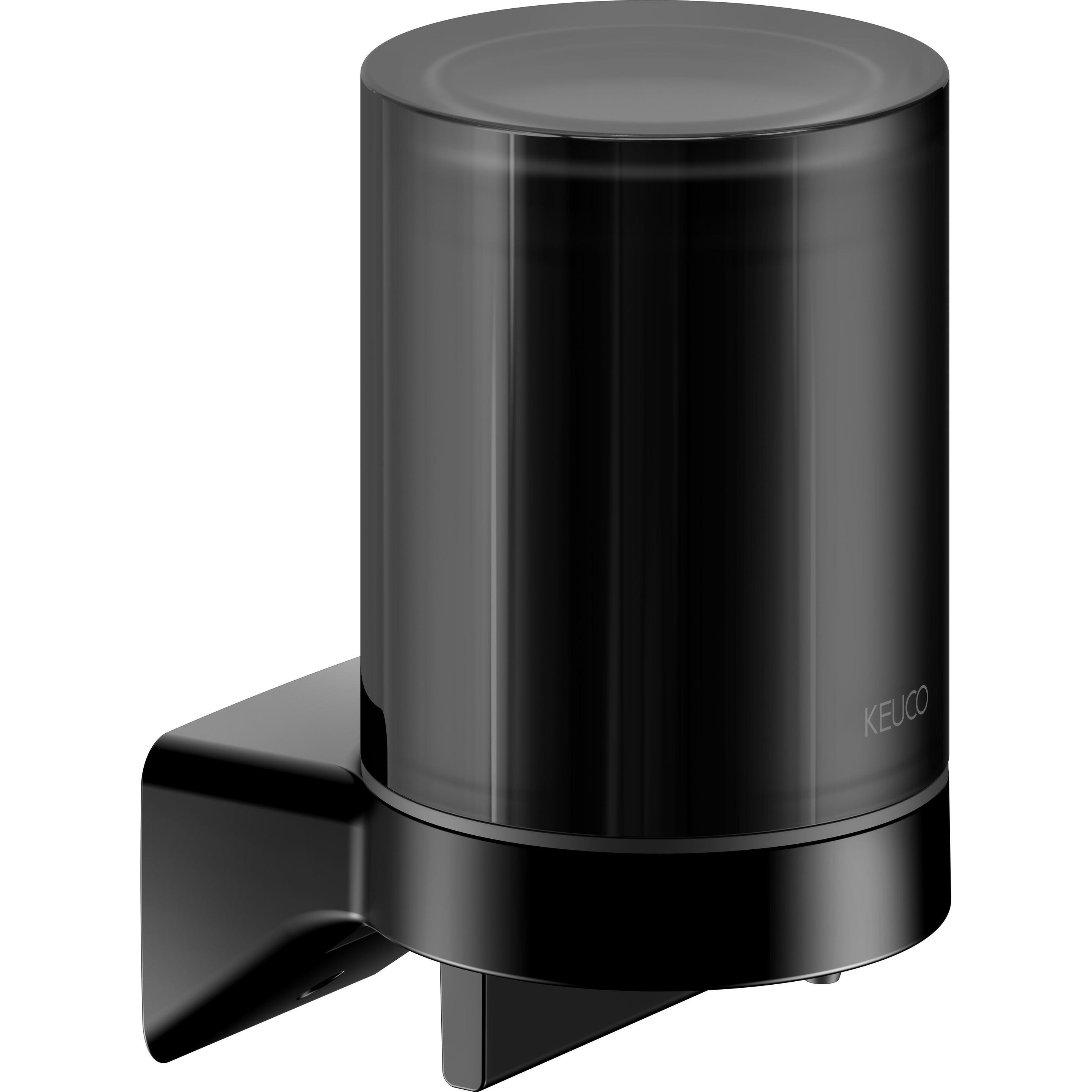 Keuco, Seifenspender + Seifenschale, AVENO Seifenspender für Flüssigseife, Füllmenge 180 ml, Echtkristall-Stulpgas matti...