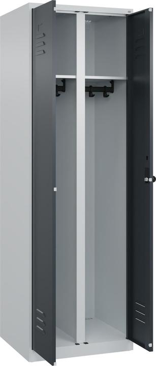 Actual product image C+P Black and white locker Classic PLUS (60 cm, 185 cm)