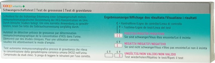 Actual product image Coop Vitality Pregnancy test (1 x)