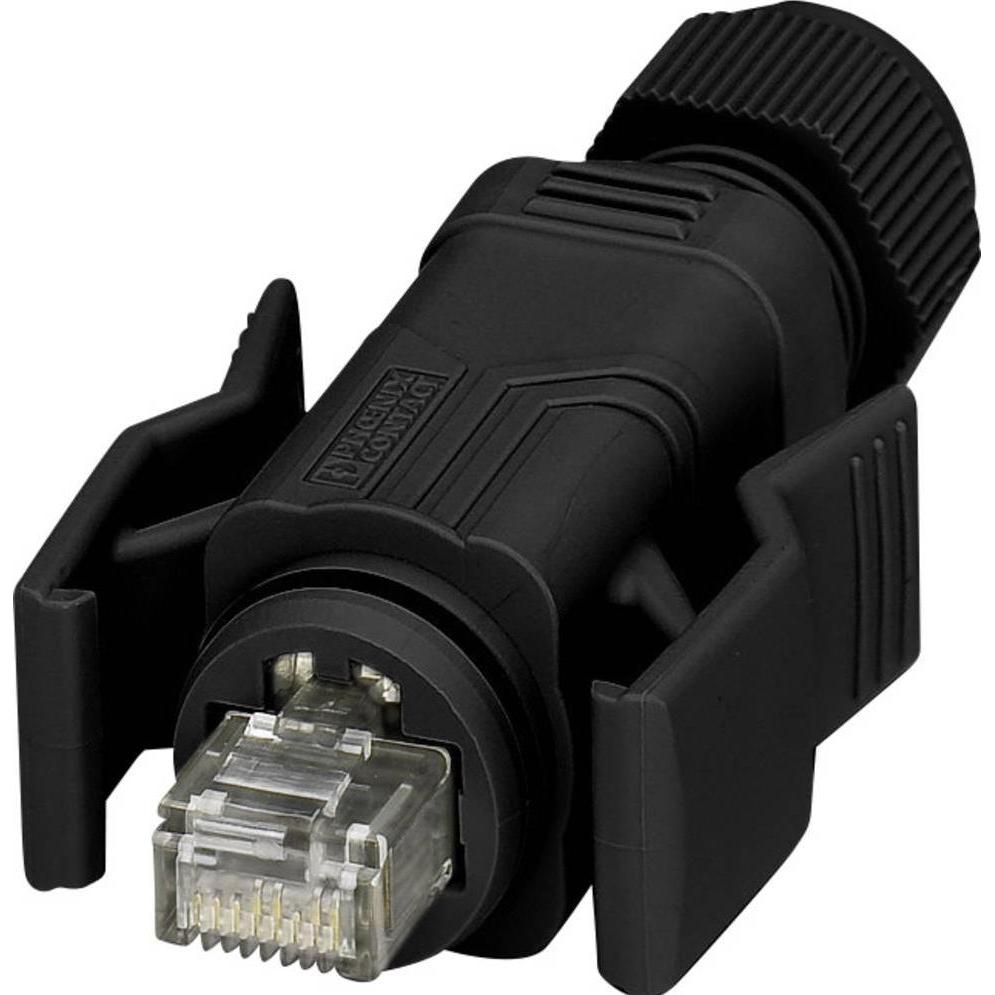 Phoenix Contact RJ45 connector, IP67, CAT5e, 8-pos, Cavo + Spina elettrica, Nero