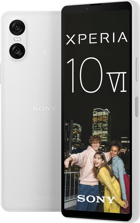 Actual product image Sony Xperia 10 VI (128 GB, White, 6.10", SIM + eSIM, 5G)