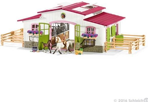 Produktbild Schleich Reiterhof mit Reiterin und Pferden