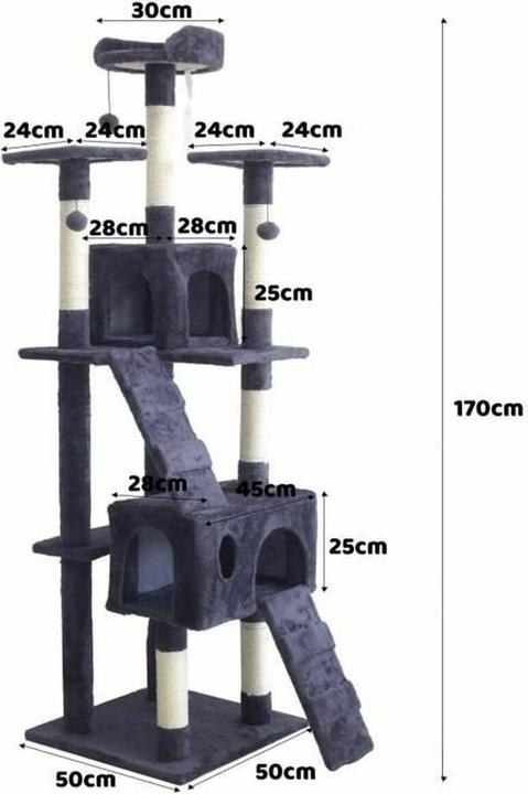 Actual product image Atosa Scratching post for cats Billy 170 cm (170 cm, Grey)