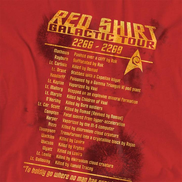 Produktbild Red Shirt Tour TShirt (S)
