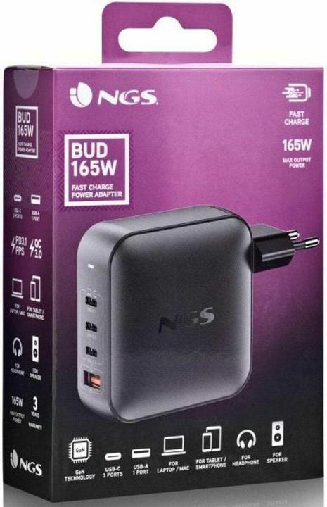 Productafbeelding NGS BUD 165W (165 W, 4 ports)